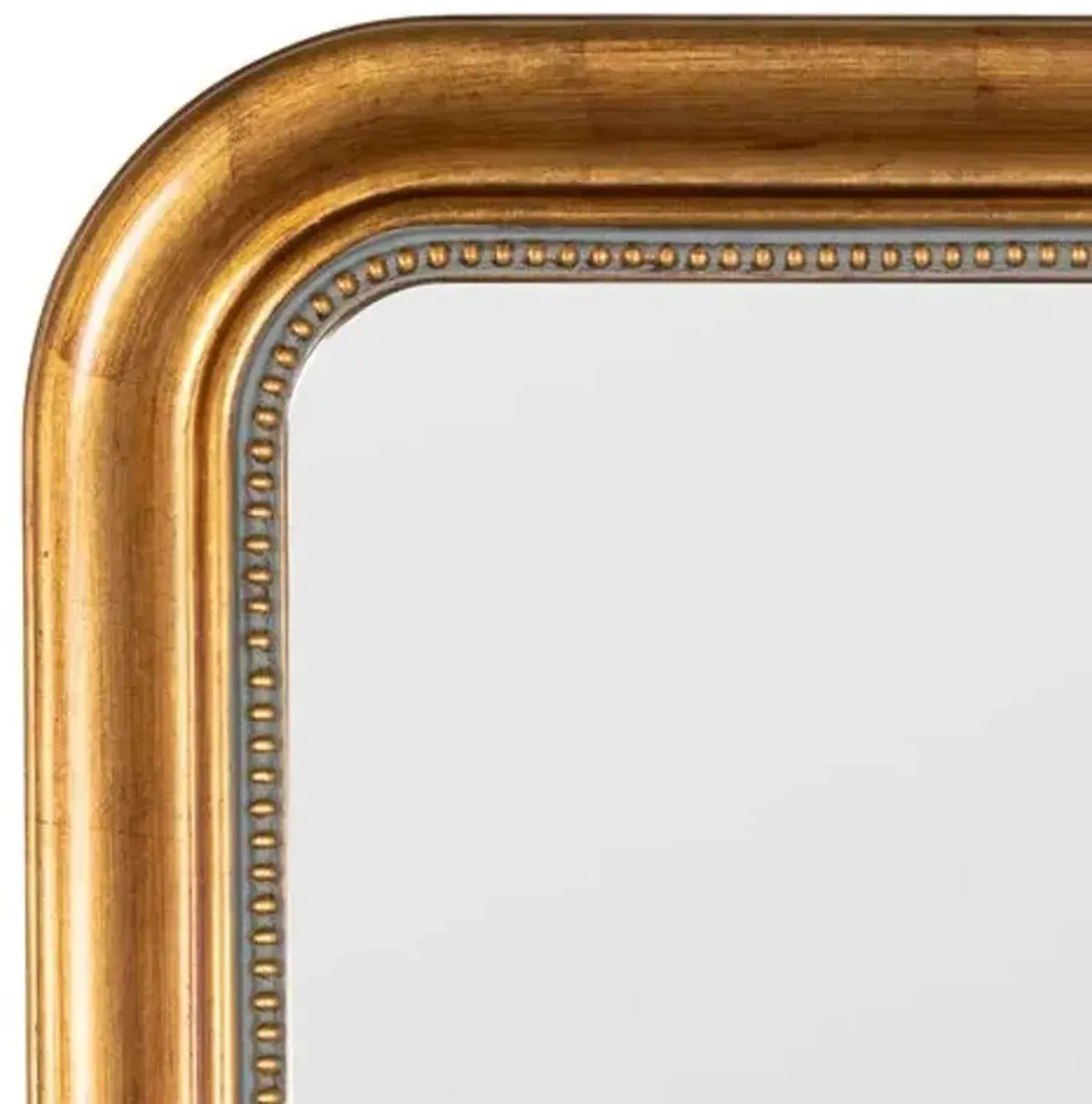 Mason Floor Mirror - Antiqued Gold