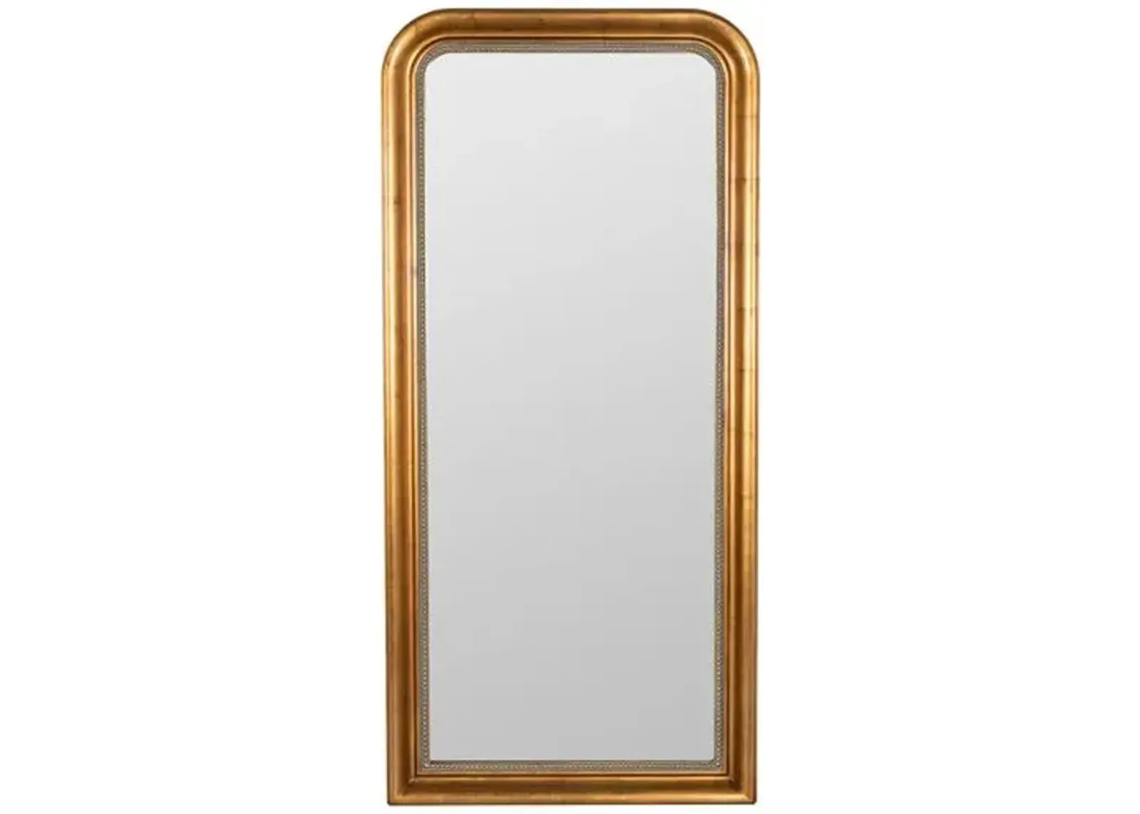 Mason Floor Mirror - Antiqued Gold