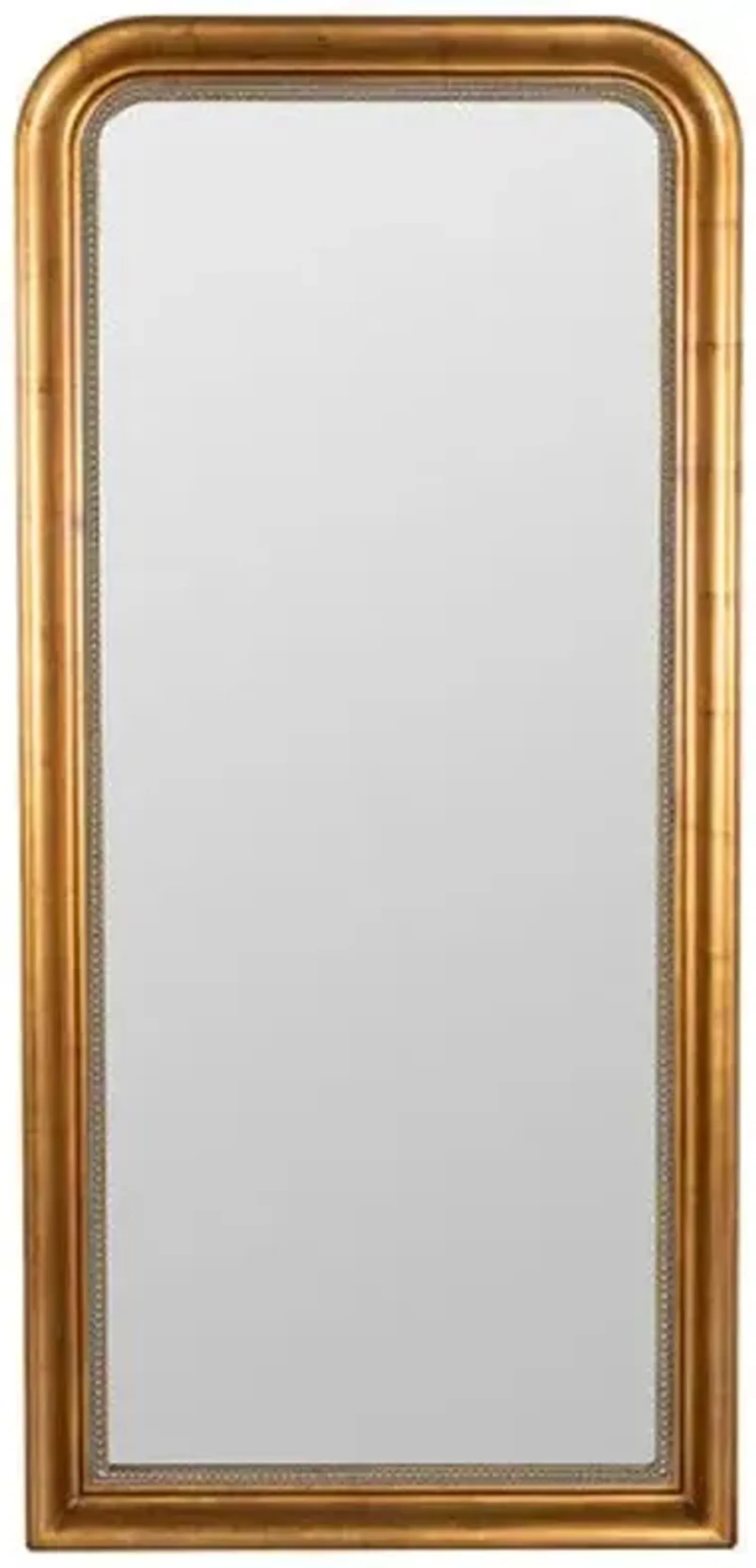 Mason Floor Mirror - Antiqued Gold