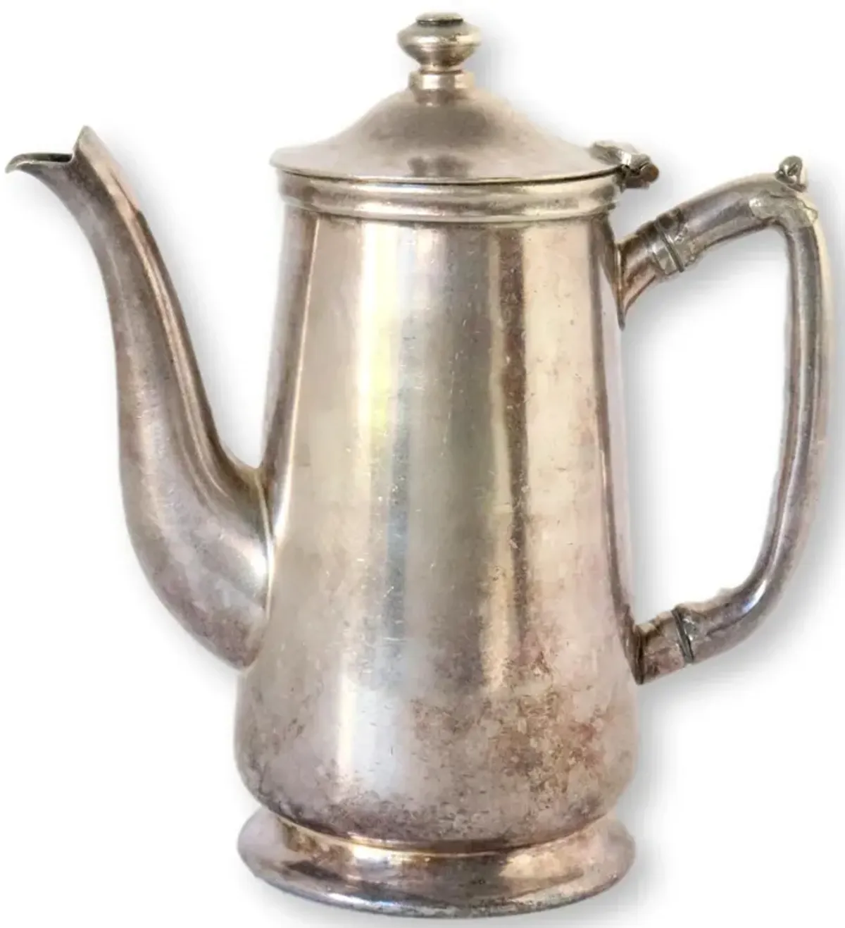 Antique "Arbor Inn" Hotelware Teapot - New England Mercantile - Silver