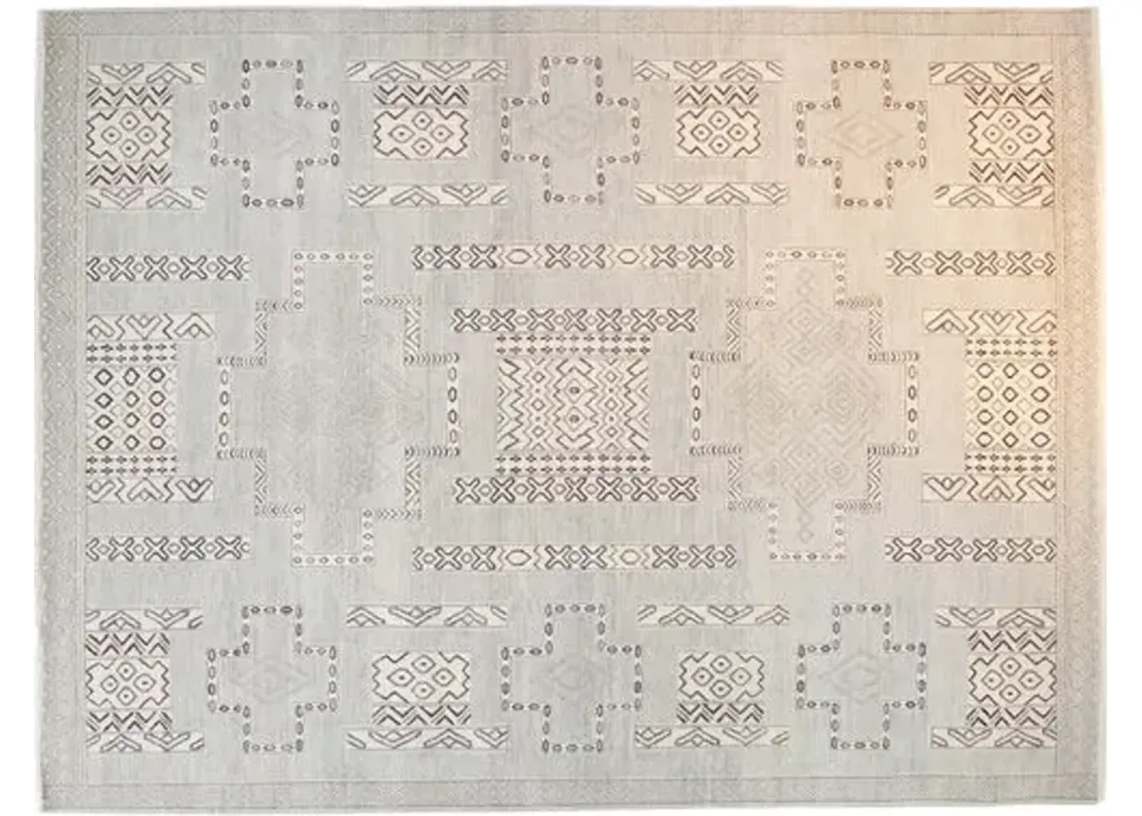 9'x12' Alina Rug - Silver Blue - F.J. Kashanian - Blue