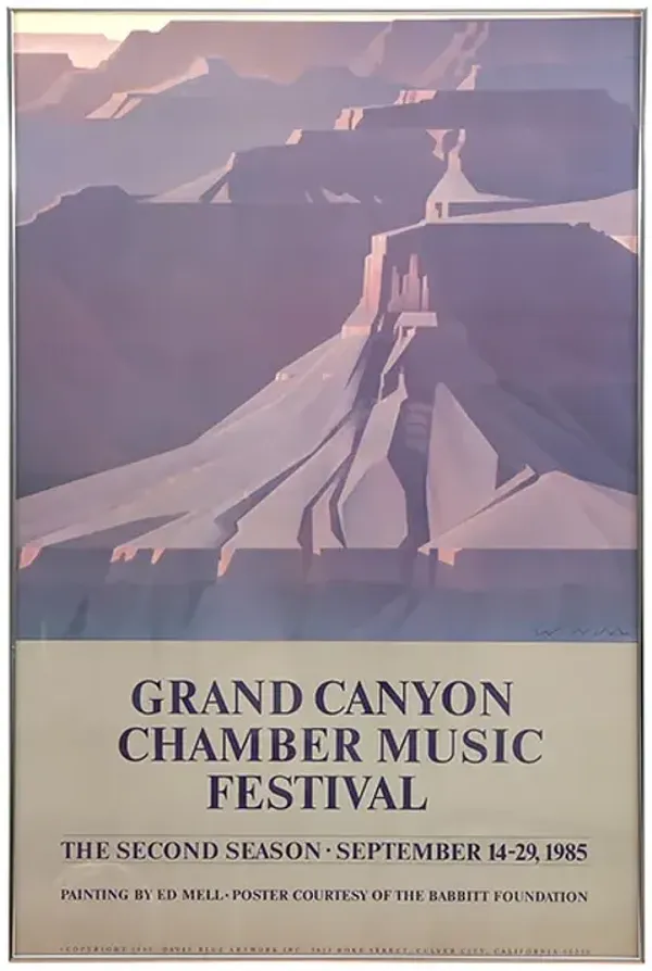 1985 Grand Canyon Chamber Music Poster