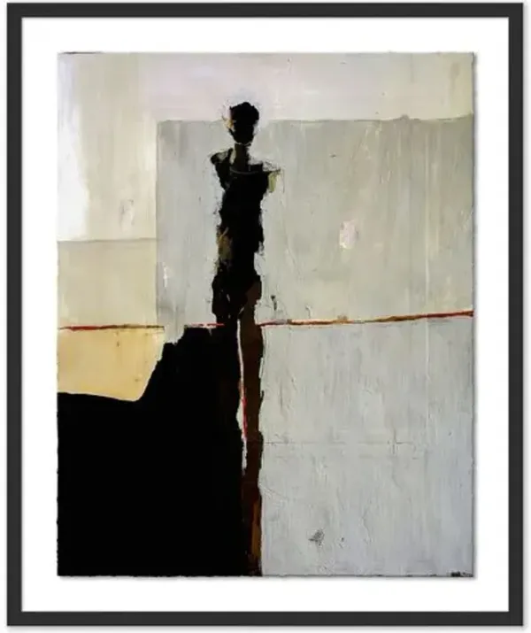 Jane Feil - Alone Drawing - Black