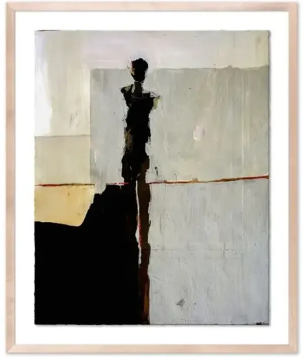 Jane Feil - Alone Drawing - Beige
