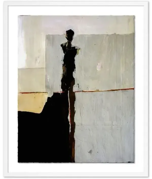 Jane Feil - Alone Drawing - White