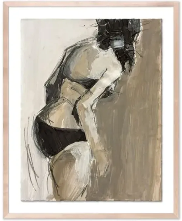 Jane Feil - Elle Drawing - Beige