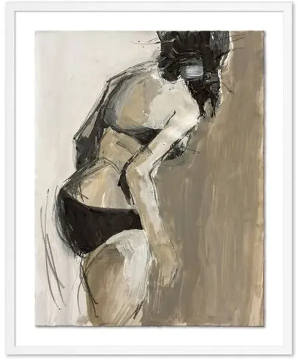 Jane Feil - Elle Drawing - White