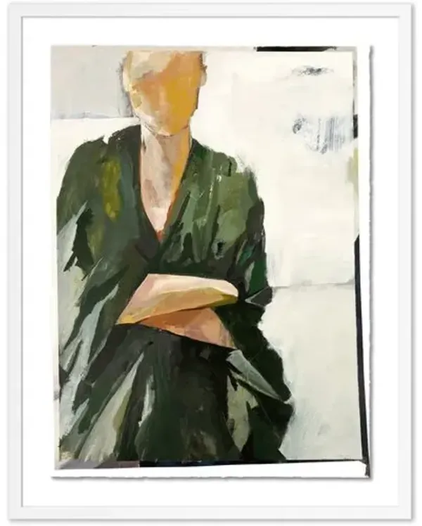 Jane Feil - Fiona Drawing - White