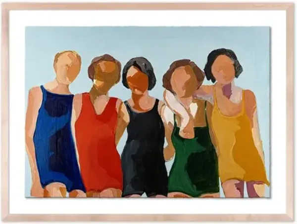 Jane Feil - The Gals Drawing - Beige