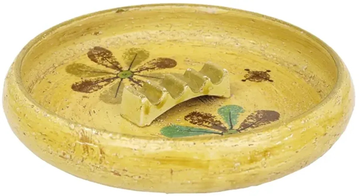 Aldo Londi for Bitossi Ceramic Ashtray - Interesting Things - Yellow