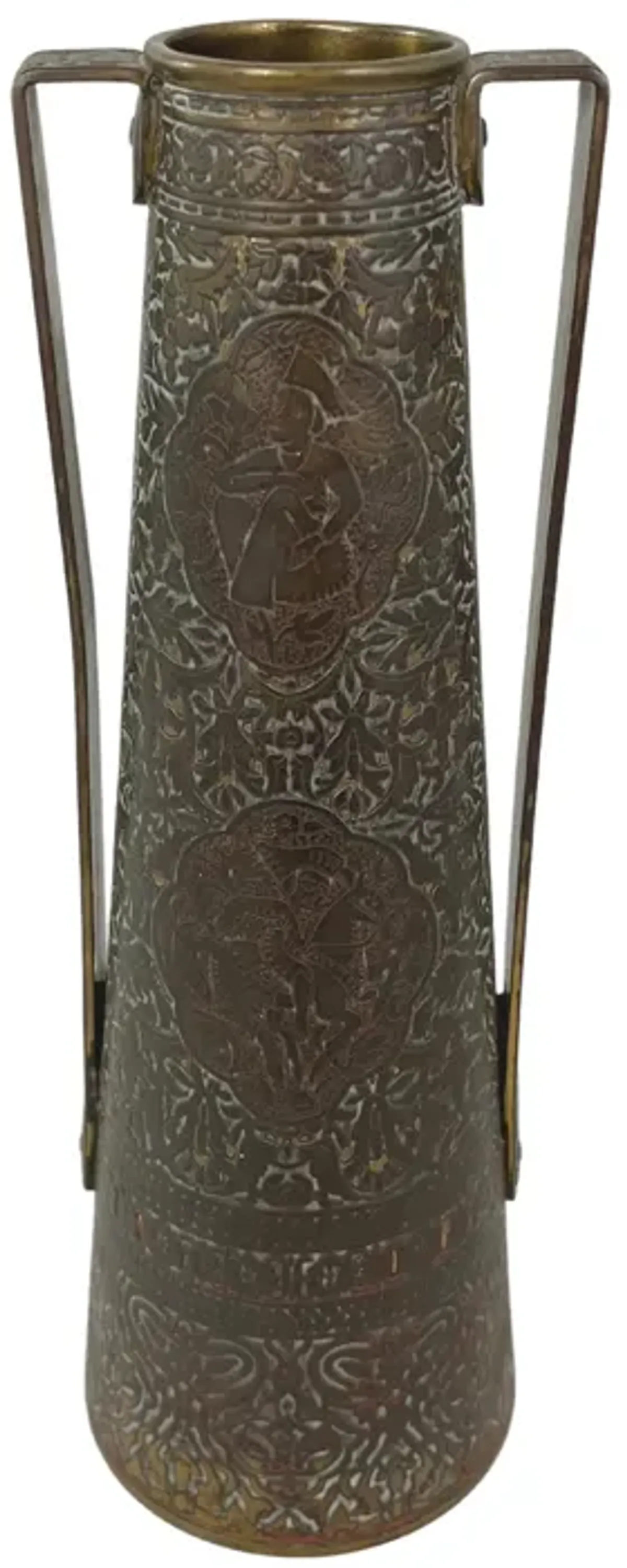 Art Deco English Brass Vase - G3Q Designs - gold