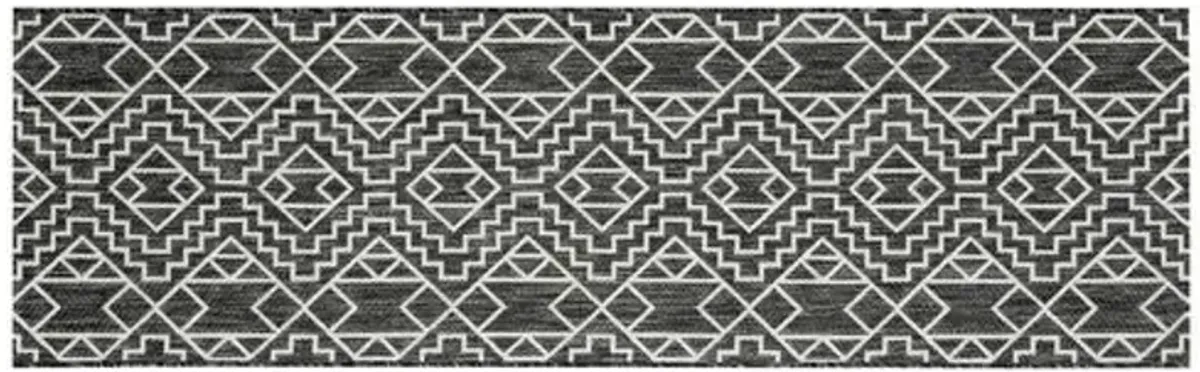 Din Outdoor Rug - Charcoal - Black - Black