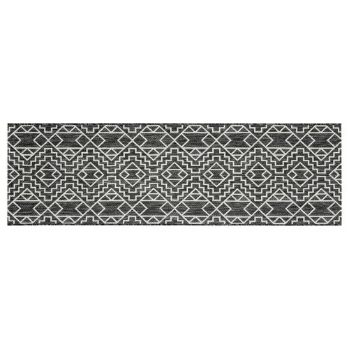 Din Outdoor Rug - Charcoal - Black - Black