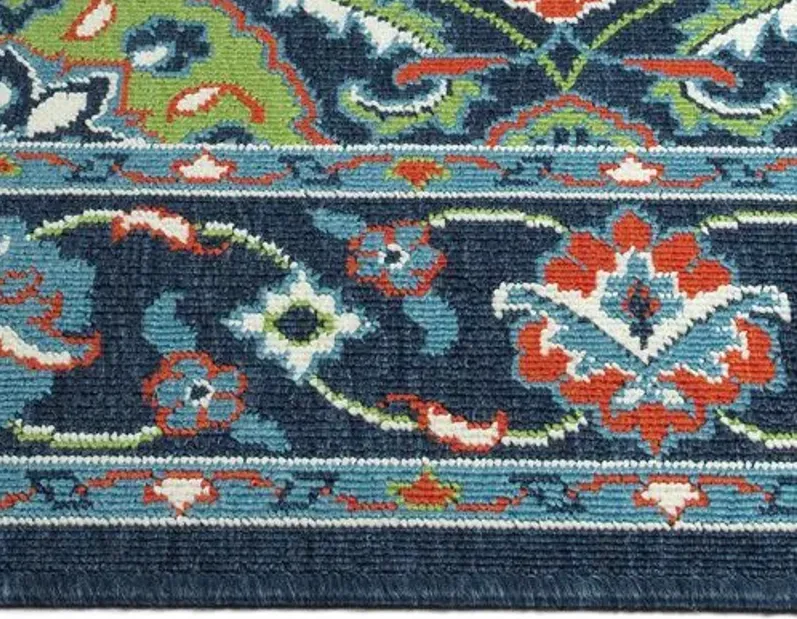 Shaili Outdoor Rug - Navy/Red - Blue - Blue