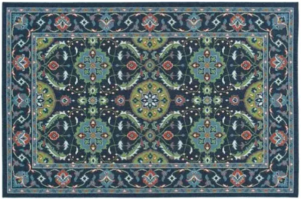 Shaili Outdoor Rug - Navy/Red - Blue - Blue