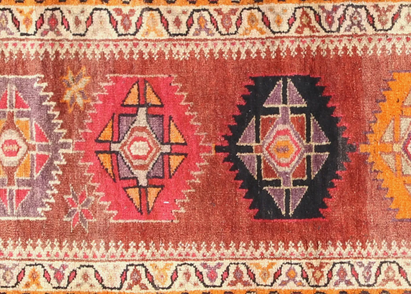 1960s Turkish Runner - 2'11"x11'10" - Nalbandian - Red