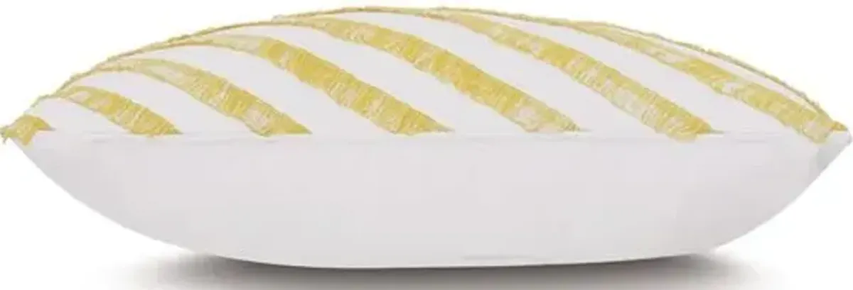 Faye 15x26 Outdoor Lumbar Pillow - Yellow/White