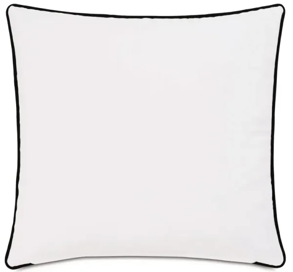Willa Outdoor 20x20 Pillow, White/Black