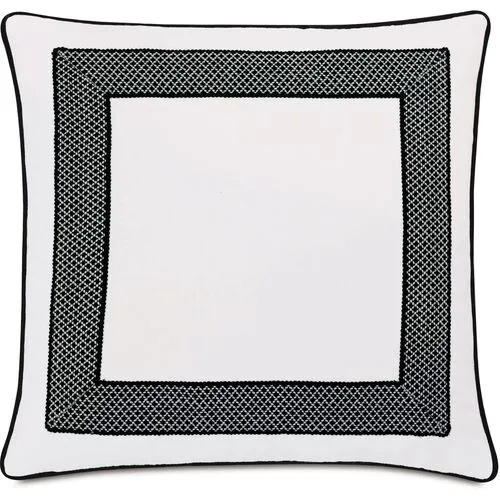 Willa Outdoor 20x20 Pillow - White/Black