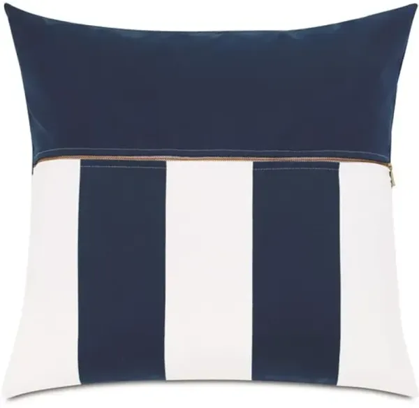 Zuri 20x20 Outdoor Pillow - Blue/White