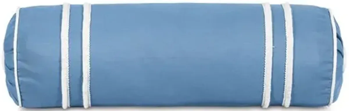 Bree 9x24 Outdoor Bolster Pillow - Blue