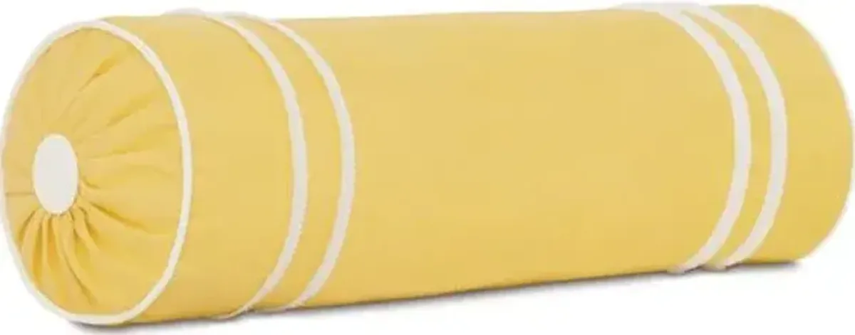 Bree 9x24 Outdoor Bolster Pillow - Yellow