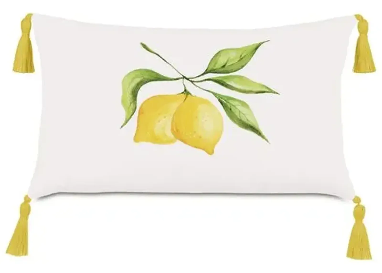 Citrus 13x22 Outdoor Lumbar Pillow - Yellow