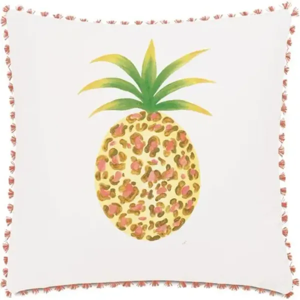 Pinna 20x20 Outdoor Pillow - Yellow/Pink