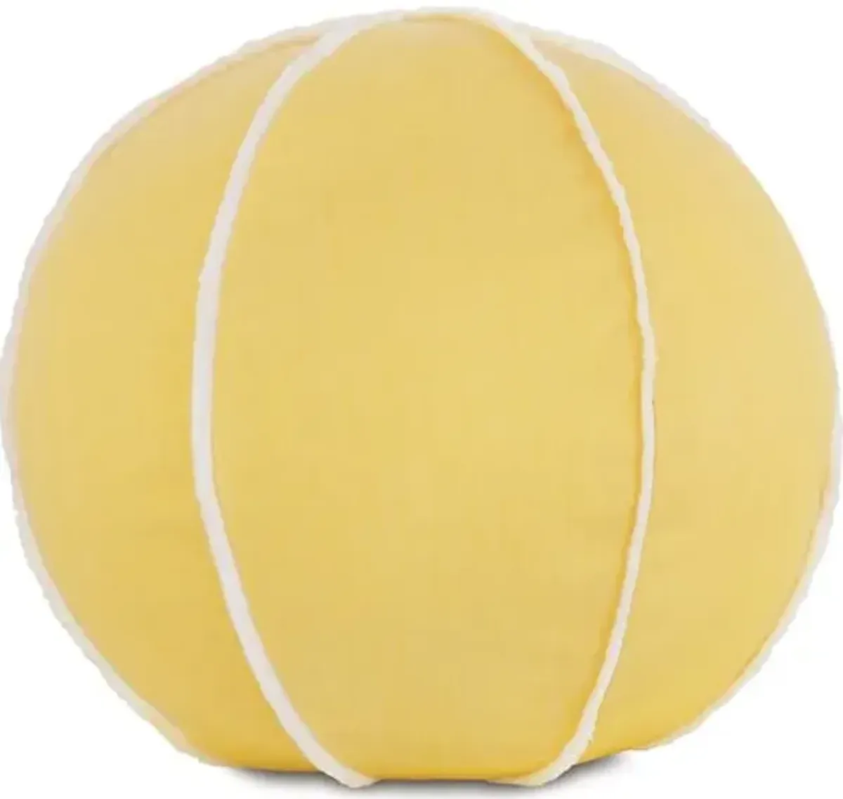 Lilo 12" Outdoor Ball Pillow - Marigold/White