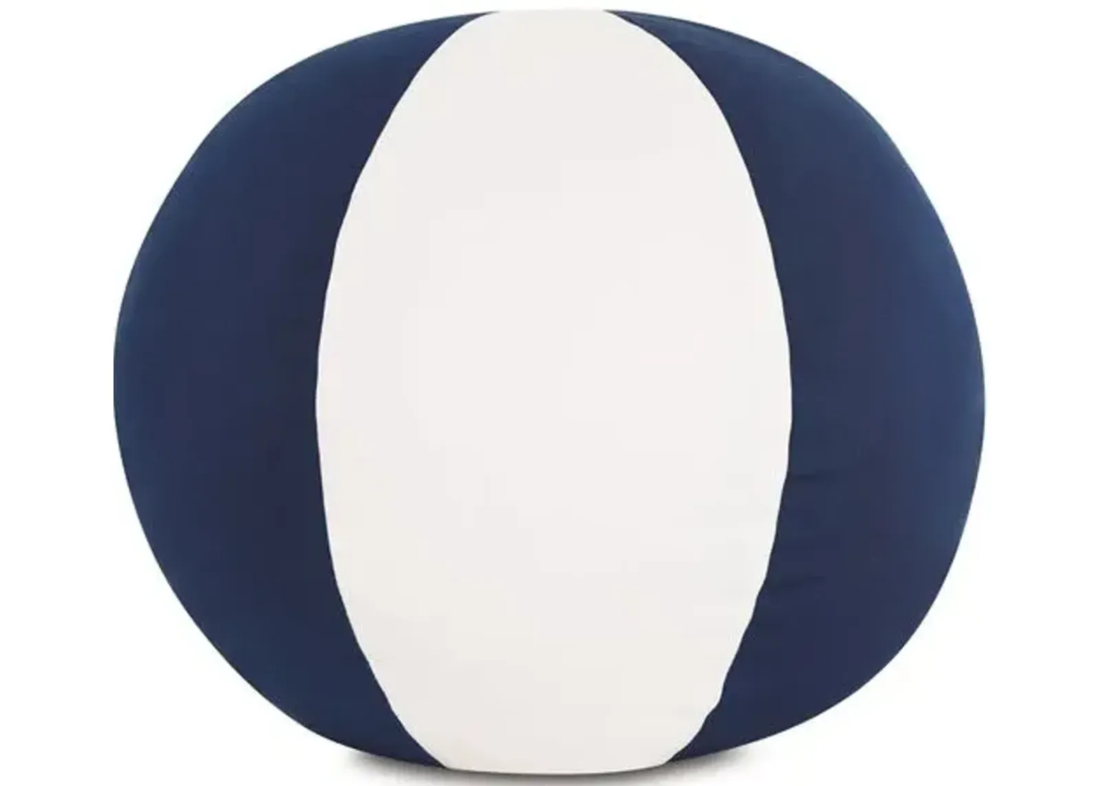 Lilo 12" Outdoor Ball Pillow - Indigo/White