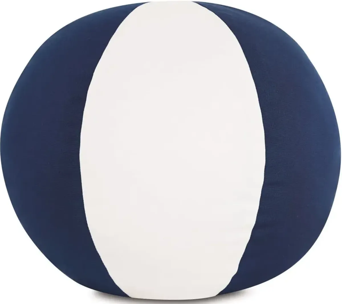 Lilo 12" Outdoor Ball Pillow, Indigo/White