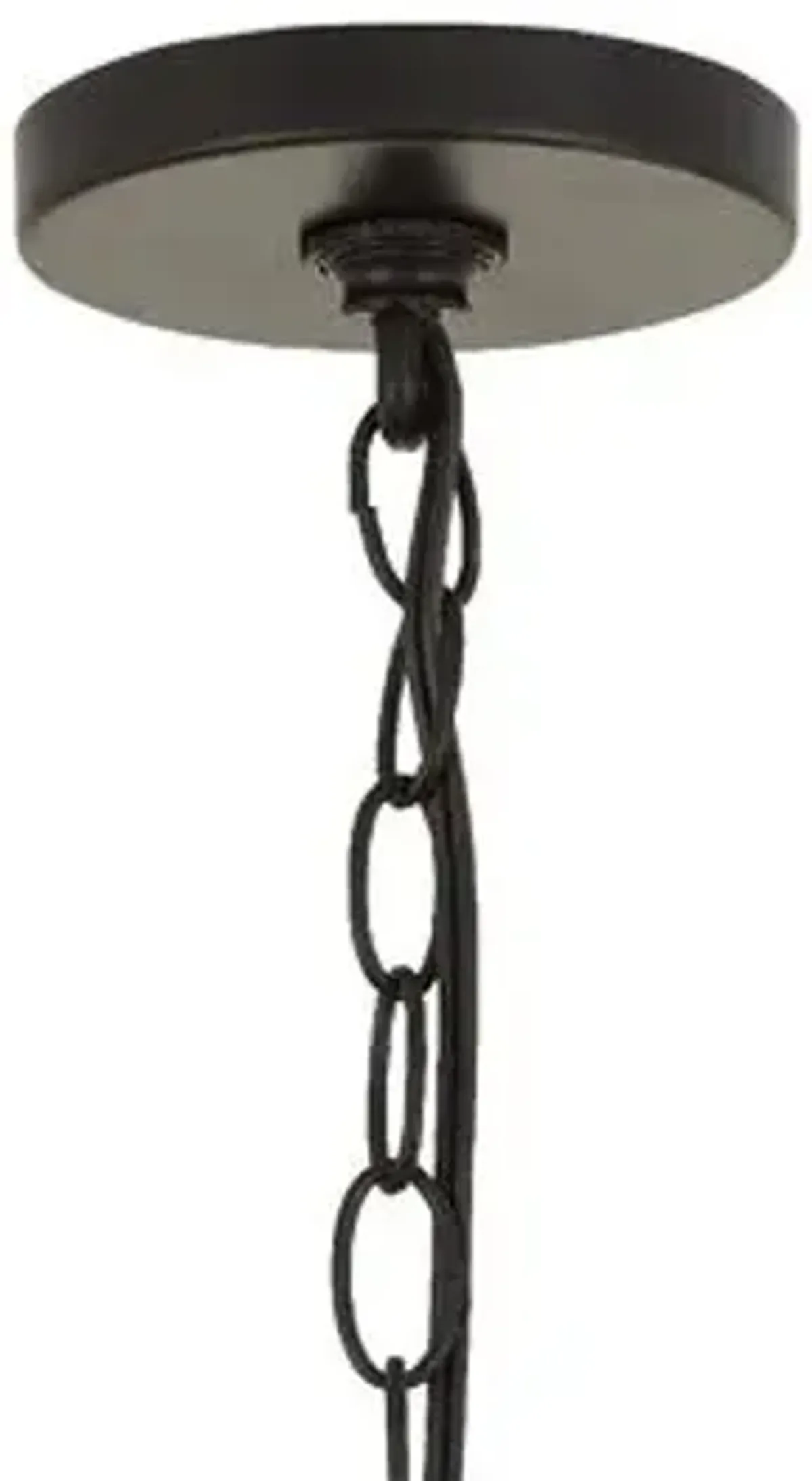 Brielle Capiz Shell 4-Light Chandelier - Dark Bronze - Crystorama - Ivory