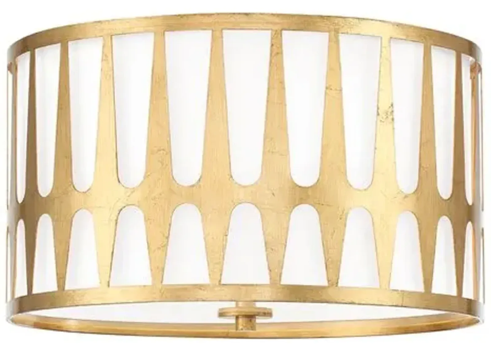 Royston 3-Light Ceiling Mount - Antique Gold - Crystorama