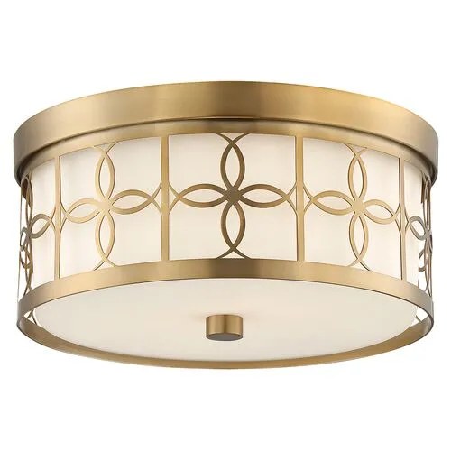 Anniversary 2-Light Ceiling Mount - Vibrant Gold - Crystorama