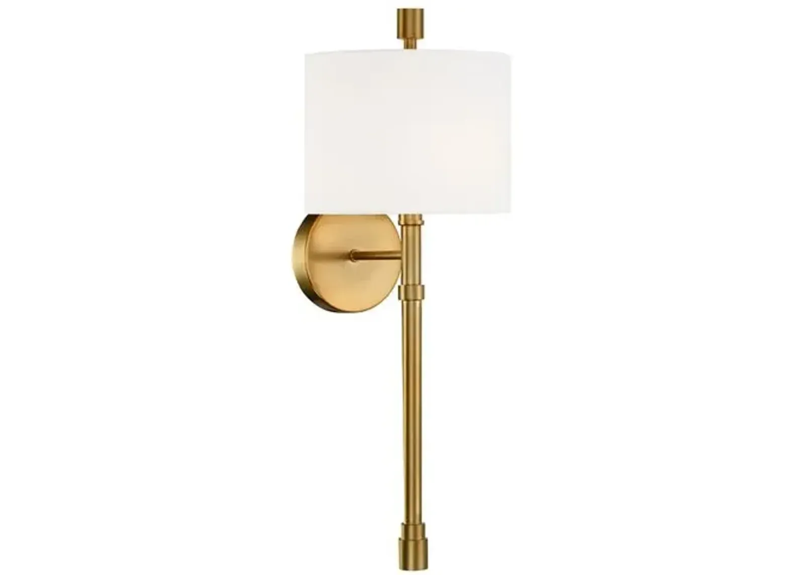 Rachel 1-Light Wall Sconce - Vibrant Gold - Crystorama