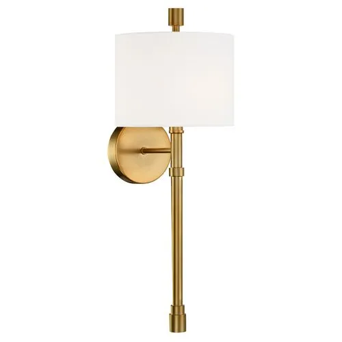 Rachel 1-Light Wall Sconce - Vibrant Gold - Crystorama