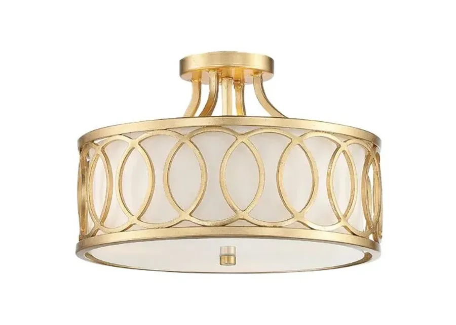 Graham 3-Light Ceiling Mount - Antique Gold - Crystorama