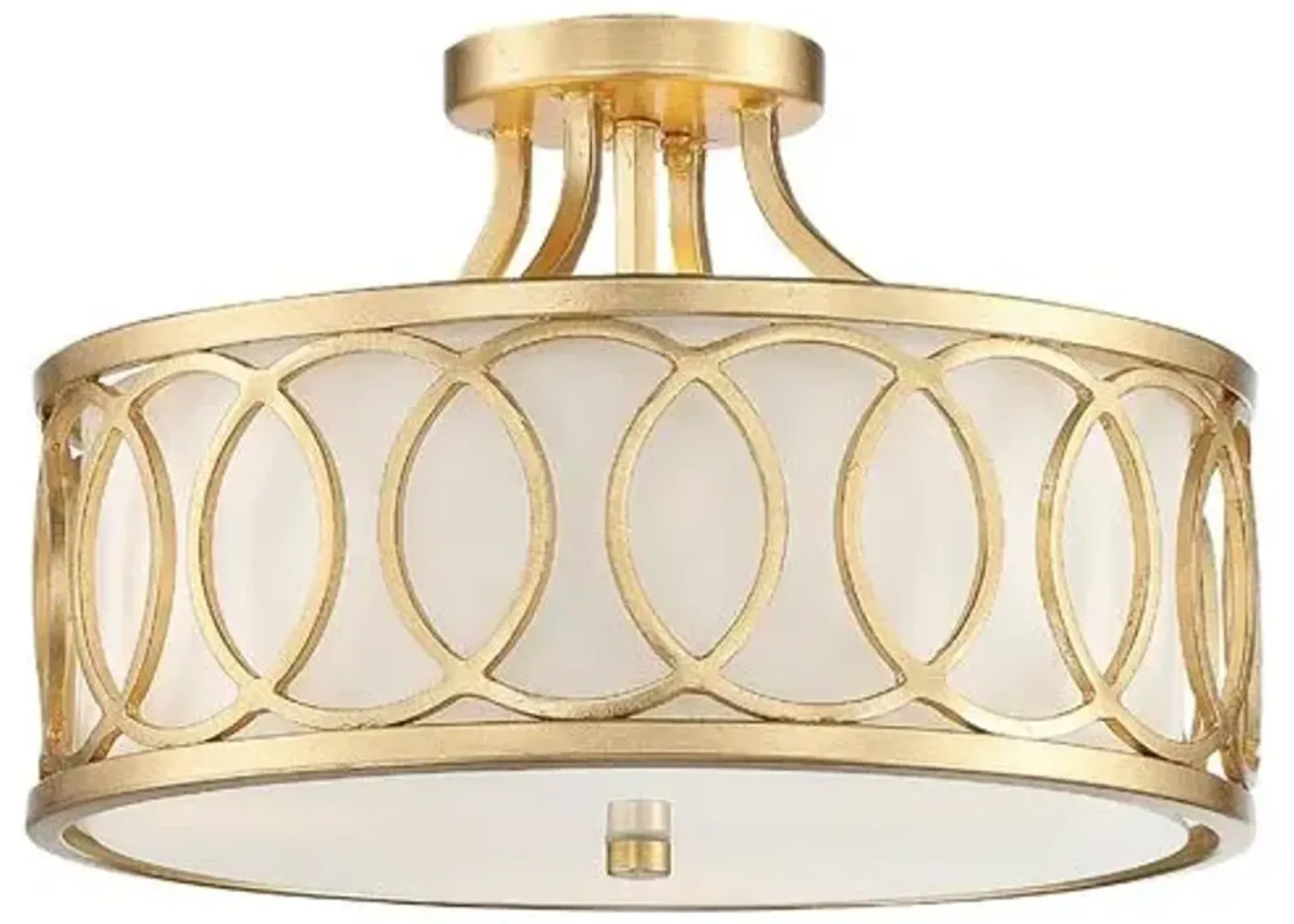 Graham 3-Light Ceiling Mount - Antique Gold - Crystorama