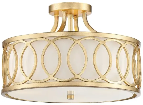 Graham 3-Light Ceiling Mount - Antique Gold - Crystorama