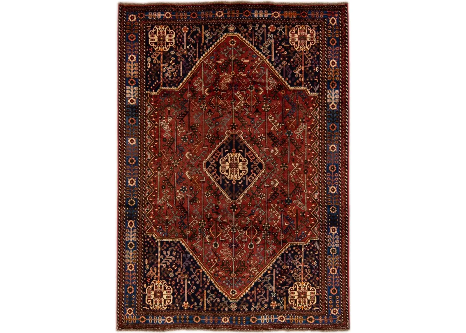 Heriz Red Persian Wool Rug - Apadana - Red