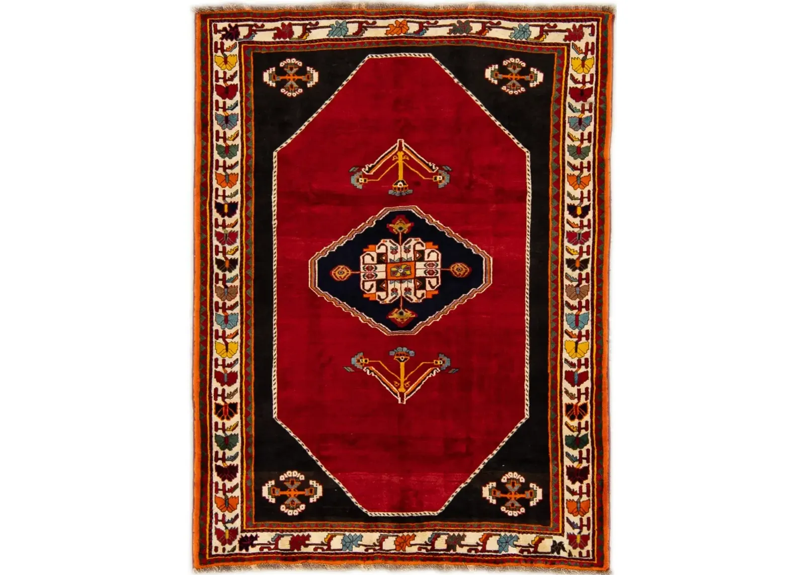 Shiraz Red Persian Wool Rug - Apadana - red