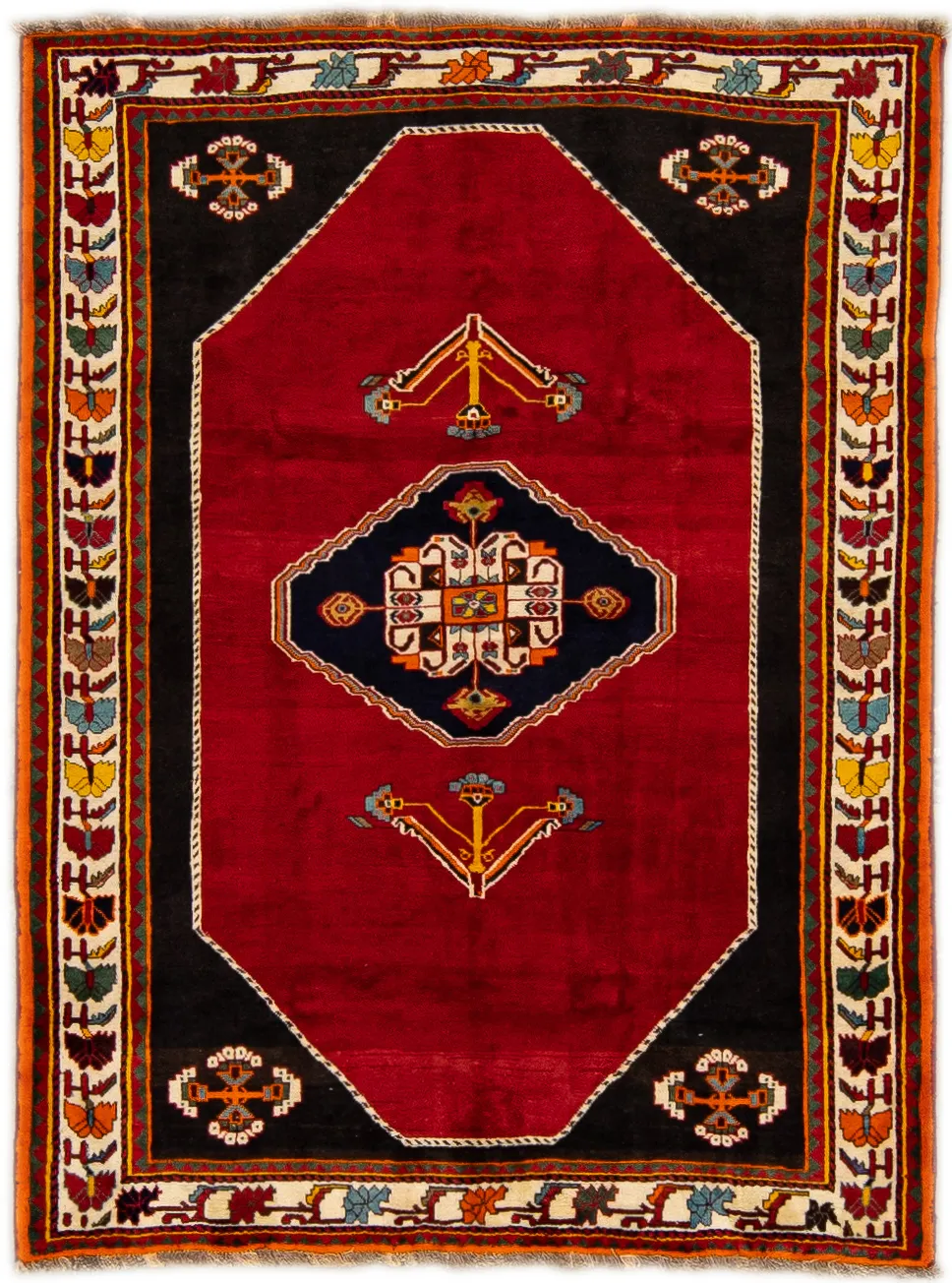 Shiraz Red Persian Wool Rug - Apadana - red