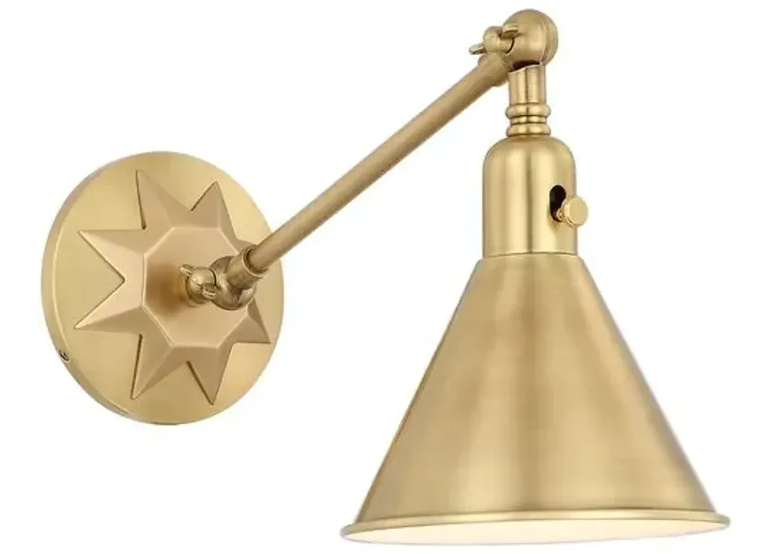 Morgan 1-Light Small Wall Mount - Aged Brass - Crystorama - Gold