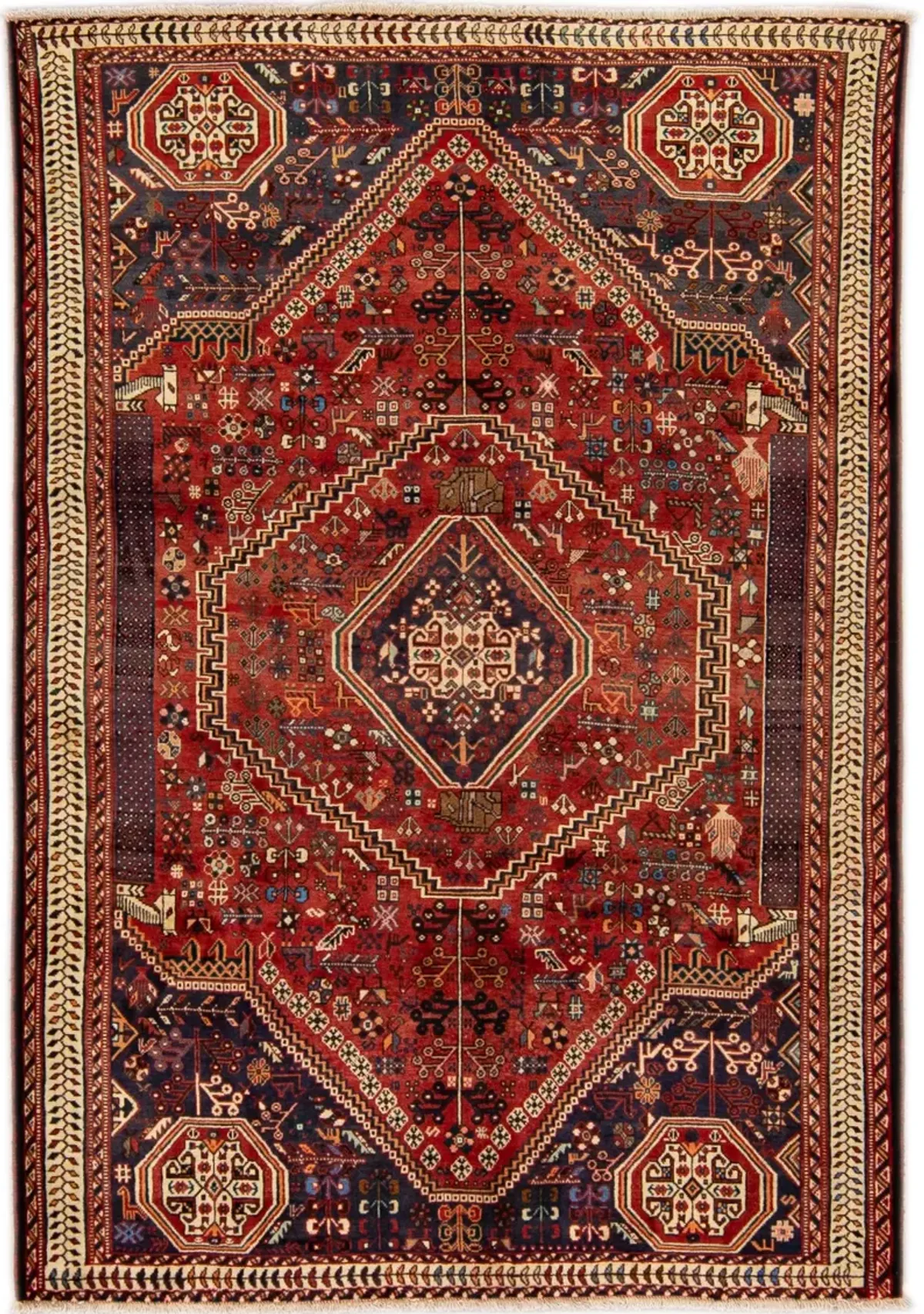 Heriz Red Persian Wool Rug - Apadana - Red