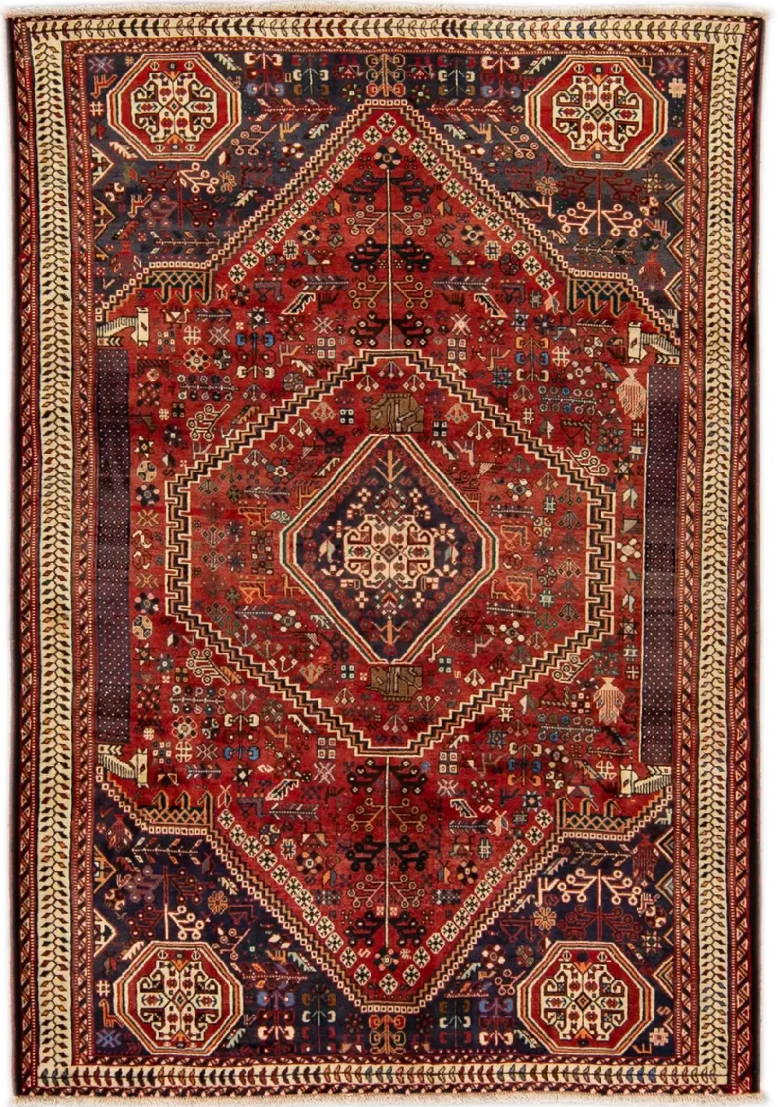 Heriz Red Persian Wool Rug - Apadana - Red