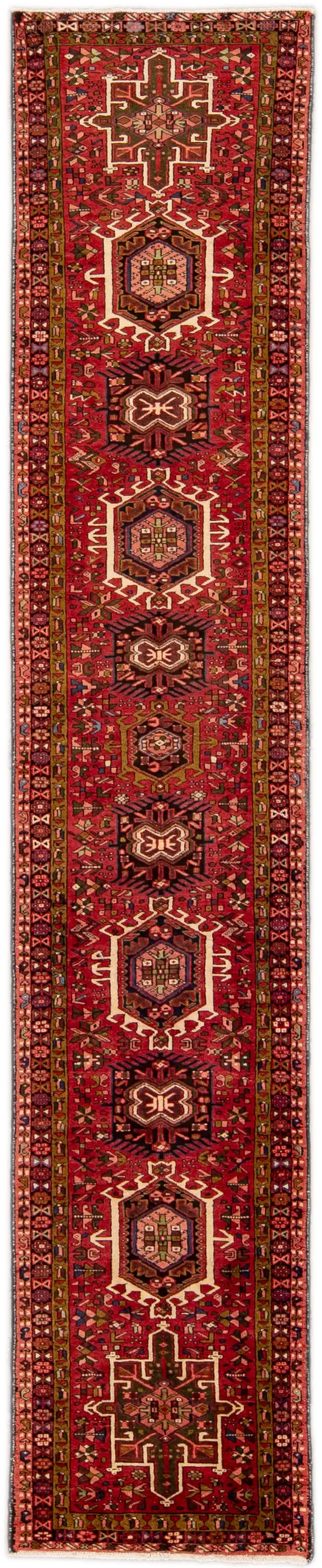 Heriz Persian Red Wool Runner - Apadana