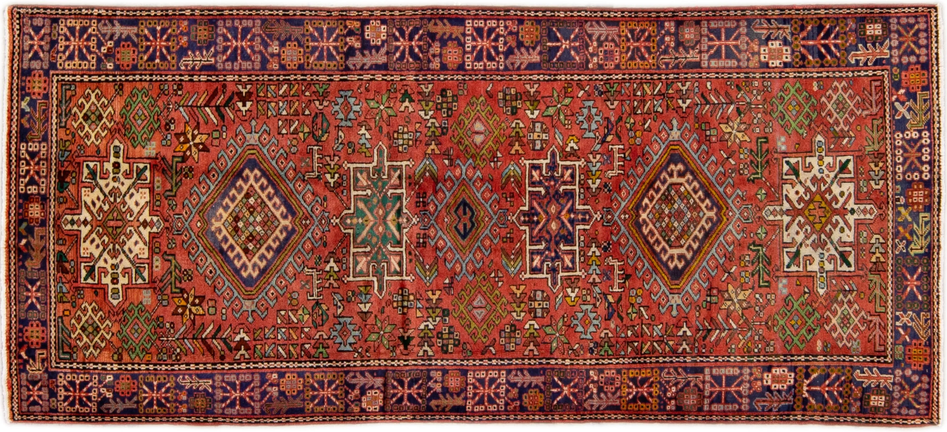 Heriz Persian Red Wool Rug - Apadana - Red