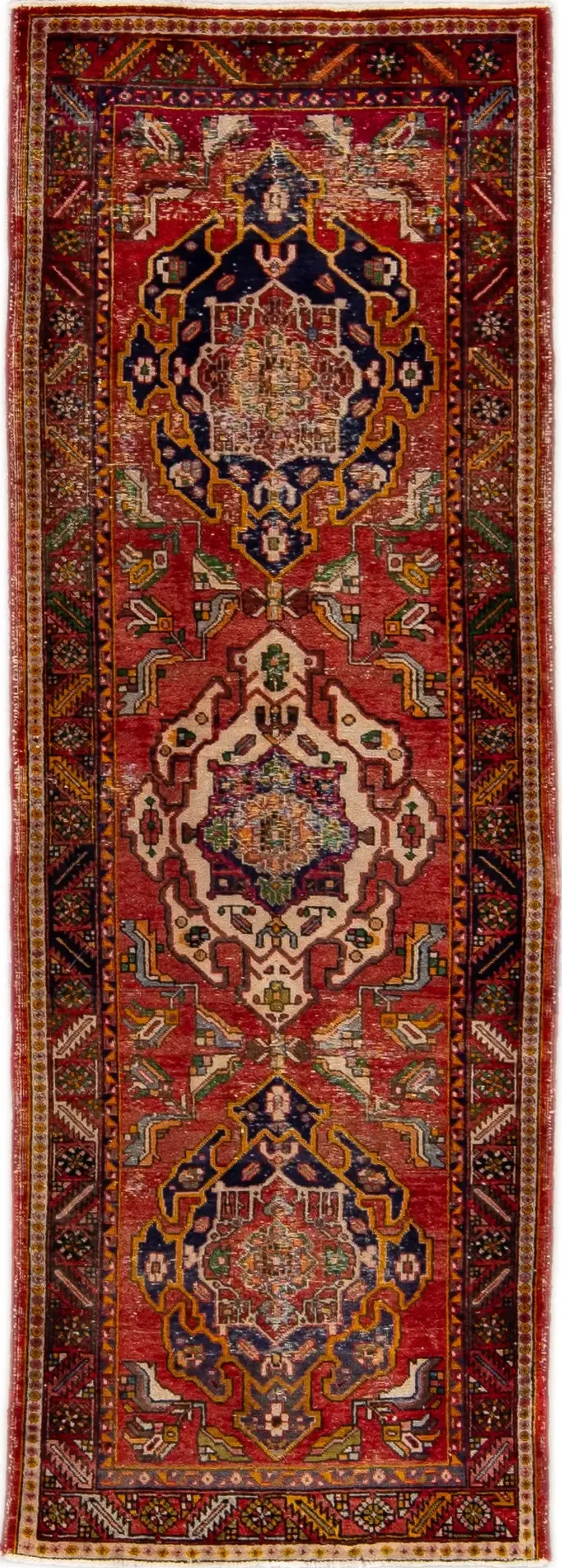 Heriz Red Persian Wool Runner - Apadana