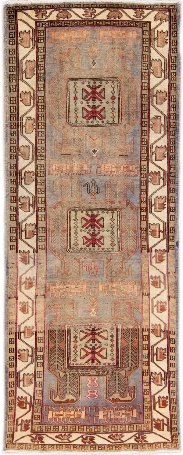 Shiraz Handmade Peach Wool Rug - Apadana - Orange - Orange