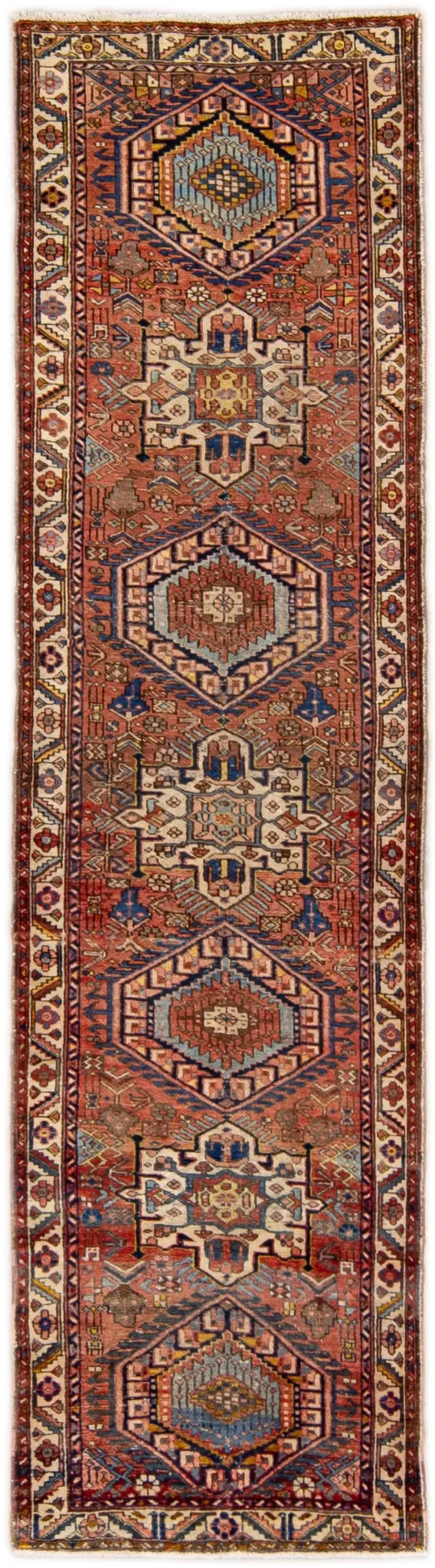 Heriz Rust Persian Wool Rug - Apadana - Red - Red